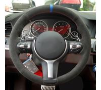For Sport F30 F31 F34 X1 F07 F10 F48 F39 F11 X2 F25 X3 F32 F33 F36 Suede Genuine Leather Car Steering Wheel Cover Auto Accessories Styling(Style 3)