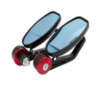 For : Sport Street Bikes Scooters Cafe Racers And Custom Cruisers 7 8 Inch Motorcycle Handlebar End Rearview Mirrors(Red)