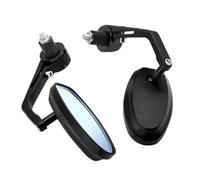 For : Sport Street Bikes Scooters Cafe Racers And Custom Cruisers 7 8 Inch Motorcycle Handlebar End Rearview Mirrors(Black)