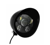 For Sportster For Dyna For Bullet For Tri For Bar Motorcycle Headlight LED 5.75 Inch Motorcycle Lighting System Motorcycle Front Headlight Headlamp Assembly(Gloss Black)