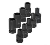 for Square Tap Socket 1/2 Inch Drive for Use with for Square Driver Electric Wrench, Fits M6 to for M24 Taps, Chrome Vanadium Steel with Protective Phosphate Black Treatment ()