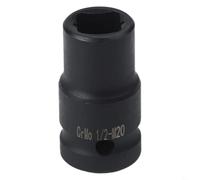 for Square Tap Socket with 1/2 Inch Drive for Use with Electric Wrench and 1/2 Inch Ratchets, Compatible with M6 to for Tap Sizes, Chrome Vanadium Steel Material (M20)