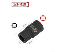 for Square Tap Socket with 1/2 Inch Drive for Use with Electric Wrench and 1/2 Inch Ratchets, Compatible with M6 to for Tap Sizes, Chrome Vanadium Steel Material ()