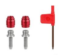 For Sram Compatible Bike Hydraulic Disc Brake Olive Needle Quick Release Kit In Vibrant Red Color Designed For Fast Oil Flow And Stable Performance On All Types Of Hydraulic Disc Brake Systems(B)