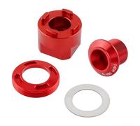 For SRAM For DUB Compatible Bike Crank Arm Cap Crank Screw and Disassembly Tool for NX Bottom Bracket BB30 Including M30 6.5mm Cover and Tool for Easy Use (Red)