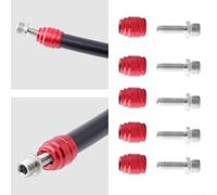 For SRAM Hydraulic Brake Line Connector Kit, Professional Bike Brake Hose Fitting Tool Steel Construction, For MTB Road Bicycle System(2pack +tool)