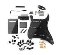 For ST Electric Guitar Full Set DIY Accessory Including Prewired Pickguard Bridge SSS Pickups Guitar Accessories (Color : Bk)