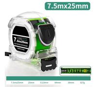 for Stainless Steel Luminous Measure 5M Watertight Doublesided and Having Glowinthedark Scale Ruler Selflock Abs Casing Tape Accurate Measuring in Low Light Conditions（75M25Mm）