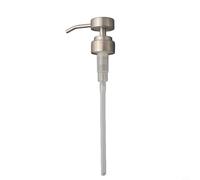 For Stainless Steel Push Type Pump Head for Lotion and Liquid Bottles, 28/400 Thread, Leak Proof Seal and Smooth Dispensing for DIY Projects (Silver)