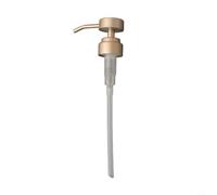 For Stainless Steel Push Type Pump Head for Lotion and Liquid Bottles, 28/400 Thread, Leak Proof Seal and Smooth Dispensing for DIY Projects (Gold)