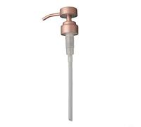 For Stainless Steel Push Type Pump Head for Lotion Dispensers with 28400 Thread, Leak Proof Seal and Strong Spring for Easy Use (Rose Gold)
