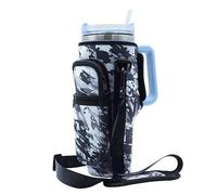 for Stanley 40 Oz Tumbler Water Bottle Carrier Bag Pouch,Stanley Cup Holder Accessories with 2 Pockets Adjustable Shoulder Strap,Sleeve Accessories for Sports Hiking Travelling Camping