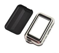 For Starline E60 E61 E62 E90 E91 Protective Key Shell Cover Compatible with Remote Controls Russian Two Way Car Alarm System Case (Silver Black)