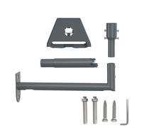 for starlink for Gen 3 Mount Adjustable L Shaped Bracket for Roof for eave Wall Installation Duty Kit with Pipe Adapter Grey