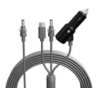 for starlink for mini 3-in-1 Power Cable USB C to DC Extension Cord with PD Chip for Satellite Dish Outdoor Use 1m Black(5 meters)