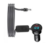 For Starlink For Mini Dual USB Car Charger 12V-24V DC Cable For QC3.0 And PD3.0 60W Fast Charging, Waterproof Power Cord, LED Voltmeter Display, For Cars Trucks Vans Yachts(2 meters)