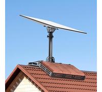 for Starlink Gen 3 Mount | No-Drill Roof Ridge Mount Kit | 160° Tilt & 360° Rotation Adjustable Pipe Adapter | Compatible with Standard V3 Dish | Weatherproof & Brick-Weighted Stabilisation