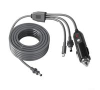 For Starlink Mini 3 in 1 100W Power Cable with Car Charger DC Cable and Type C to DC Adapter Designed for Stable Power Delivery in Truck Driving, RV Travel, and Camping (300cm)
