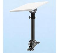 for Starlink Mini Mount, 14'' Roof Mount Bracket with Adjustable Pipe Adapter, Heavy Duty Stallite Dish Holder for Roof, Eave, Wall, Pole Mounting