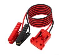 For Starter Kit Battery Cable Adapter Compatible With 18V Lithium Ion Batteries, 12AWG Wire, Flame Retardant Outer Material, ABS Plastic Housing, Supports 12/24V