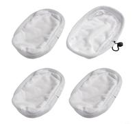 For Steam Cleaner Microfibre Mop Cloth Pads Set of 4 Compatible with for Morphy Richards 720021 720502 720020 Models Fits Hardwood Tile Marble Slate Ceramic Stone Floors Washable Reusable