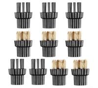 For Steam Mop Brush Head Replacement Kit, Features Brass and Soft Brushes for Various Cleaning Needs (B)