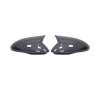 For Stelvio 2016-2020 ABS Carbon Fiber Style Car Outer Rearview Mirror Protection Cover Frame Trim Accessories Rearview Side Mirror Covers(Carbon fiber pattern)