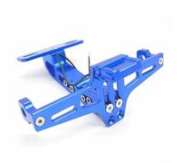 For Stickers Footsteps For Dr650 For Exciter150 Acerbis Motocross Fairing Motorcycle Cover Rear License Plate Mount Holder Support Light Motorcycle License Plate Bracket(Blue)