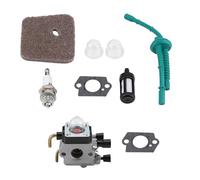for STIHL0 Carburetor Kit for STIHL FS55 FS55RC FS38 KM55 HL45 KM55R Complete Replacement Set with Spark Plug Filter Gaskets Fuel Line