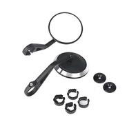 For Street 660 Bobber T120 Daytona 675 Motorcycle Handlebar Handle Bar Rearview Side Mirrors End Mirror Motorcycle Bar End Mirrors Rearview(1 set Round)