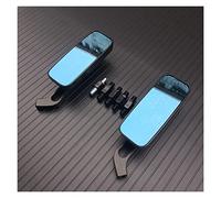 For Street Sports Bike Chopper Cruiser Universal Handlebar End Mirror Handlebar Black Aluminum Side Rearview Mirror 8mm 10mm