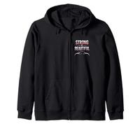 For Strong Women Strong Woman Quotes Strong is Beautiful Zip Hoodie