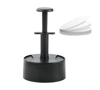 For Stuffed Burger Press Tool for Homemade Patties Adjustable Compression Depth ABS Construction for Beef Veggie and Poultry Burger Prep (black)