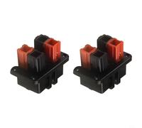 For Style Connector Mounting Bracket Panel, 30 Amp 600 Volt Power Terminal for Solar Panel Quick Disconnect, EV, Forklift and Marine Applications, 4-Core(2pcs)