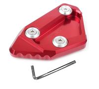 For Su&zu&ki GSXR1000 GSX-R1000 GSXR 1000 2009-2017 Motorcycle CNC Kickstand Foot Side Stand Extension Enlarge Pad Support Plate(Red-4)