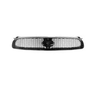 For Subaru For Impreza 8th 2004 2005 Car Upper Bumper Hood Mesh Grid Front Grille Racing Grill Front Grille Trim Cover(Glossy Black)