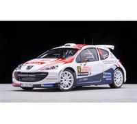 for Sun Star for Peugeot for 207 S2000#4 for WRC 2011 for Monte Carlo for Grand Prix champion Bryan white 1:18 Car Pre-built Model