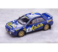 for Sun Star for Subaru for lmpreza 555#6 Reid 2nd 555 for Hong Kong Beijing Rally 1994 1:18 Car Pre-built Model