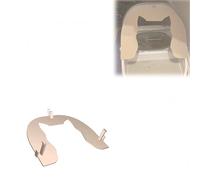 For SureFeed Compatible Cat Front Frame - Anti-Theft Front Guard for SureFeed Microchip Pet Feeder, Clip-On Narrow Opening Prevents Food Stealing, Easy Install & Clean (Cat Shape)