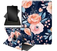 for Surface Pro X Plus 2024,Pro X 2020/2019 13 Inch,360 Degree Rotating Stand Smart Protective Case for New Microsoft Surface Pro X 13 inch Tablet,Pink Flower