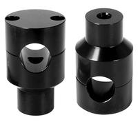 For Suz&uki 2PCS Motorcycle Handlebar Riser Bracket Clamp Kit For 1'' 7/8" Handle Bar Aluminum Universal Handlebar Risers(Black 25mm)