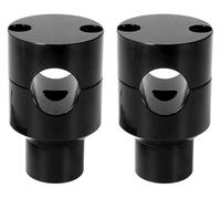 For Suz&uki 2PCS Motorcycle Handlebar Riser Bracket Clamp Kit For 1'' 7/8" Handle Bar Aluminum Universal Handlebar Risers(Black 22mm)