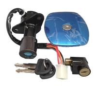 For Suz&uki 4Wire 6 Wire Fuel Tank Cap Cover Locks Motorcycle Ignition Switch Key Set Ignition Starter Switch Lock(6 Wires)