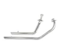 For Suz&uki For B&oulevard C50 C50T M50 2005-2024 C50C 2006-2024 VL800 2001-2024 Motorbike Exhaust End Silencers Exhaust Pipe Silencer Muffler Section Mid Link Pipe(Chrome)