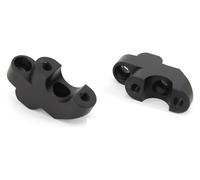 For Suz&uki For Dl650 For V&strom For Dl 650 For Dl1000 2pcs 7/8 "22mm Motorcycle Handlebar Riser Clamp Mount Taper Handlebar Risers(Black)