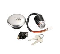 For Suz&uki GN125 1982-2001 Motorcycle Ignition Switch Lock Fuel Tank Cover Seat Lock Key Set Ignition Starter Switch Lock