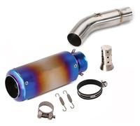 For Suz&uki GSR 750 GSX-S 750 Exhaust System Exhaust Muffler Tips 51mm Slip On Middle Link Connect Pipe Stainless Steel Motorcycle Muffler Pipe(3,A)