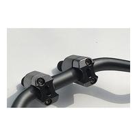 For Suzuki 28mm Universal CNC Motorcycle Handlebar Clamp Risers 2 Pcs Motorcycle Handlebar Risers(Black)
