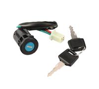 For Suzuki 50cc-150cc Quad 4 Wheeler ATV Ignition Switch Dirt Pit Bike Motorcycle Wire Start Switch Door Locks 2 Key Key Ignition Switch(4 Wires Female Plug)