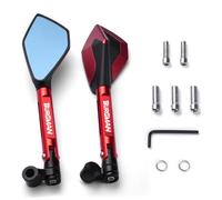 For Suzuki Burgman AN125 AN200 AN400 AN650 Motorcycle Metallic Rear View Rearviw Mirrors Side Mirror Compatible Parts(Red)